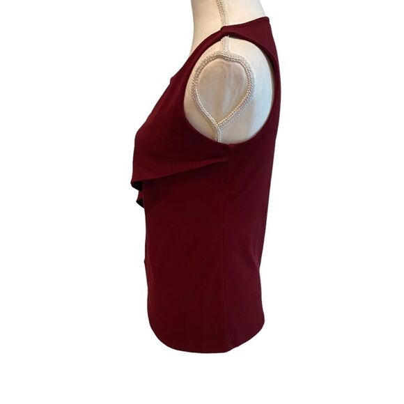 Ann Taylor Burgundy Wine Tank Top Size Oversized XS - Picture 2 of 4